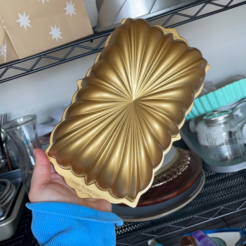 Nordic Ware Classic Fluted Cast Loaf Pan